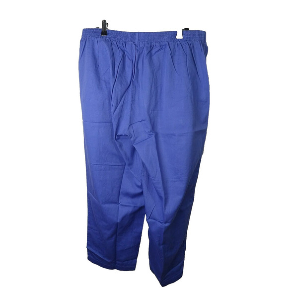 $ Only Necessities Wan 20W Periwinkle Pullon Elastic Waist Pocket Casual Pants - Picture 10 of 10